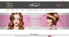 Desktop Screenshot of peluqueriasmadrigal.es